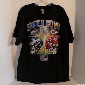2023 SUPER BOWLLL LVll ( 57 ) PHILADELPHIA EAGLES vs KANSAS CITY CHIEFS T-SHIRT